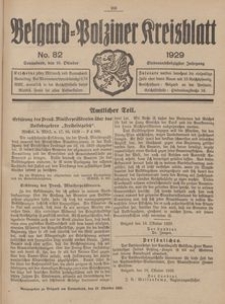 Belgard-Polziner Kreisblatt, 1929, Nr 82