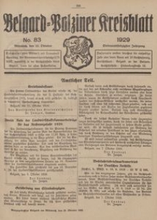 Belgard-Polziner Kreisblatt, 1929, Nr 83
