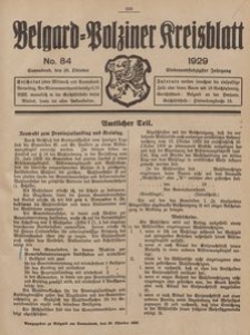 Belgard-Polziner Kreisblatt, 1929, Nr 84