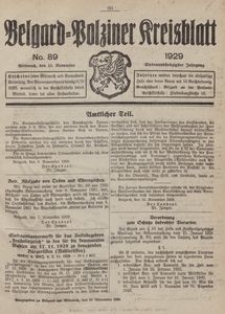Belgard-Polziner Kreisblatt, 1929, Nr 89