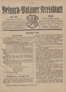 Belgard-Polziner Kreisblatt, 1929, Nr 93