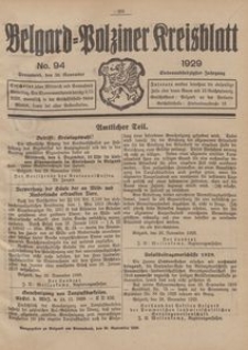 Belgard-Polziner Kreisblatt, 1929, Nr 94