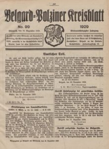Belgard-Polziner Kreisblatt, 1929, Nr 99