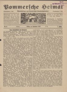 Pommersche Heimat. Monatsbeilage zum Pommerschen Genossenschaftsblatt Nr. 5/1918
