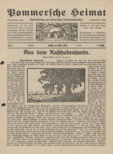 Pommersche Heimat. Monatsbeilage zum Pommerschen Genossenschaftsblatt Nr. 2/1919