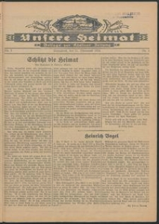 Unsere Heimat. Beilage zur Kösliner Zeitung Nr. 5/1934