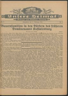 Unsere Heimat. Beilage zur K&ouml;sliner Zeitung Nr. 9/1934