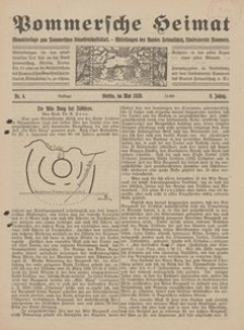 Pommersche Heimat. Monatsbeilage zum Pommerschen Genossenschaftsblatt. - Mitteilungen des Bundes Heimatschutz, Landesverein Pommern Nr. 4/1920
