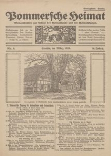 Pommersche Heimat. Monatsblätter zur Pflege der Heimatkunde und des Heimatschutzes Nr. 3/1925