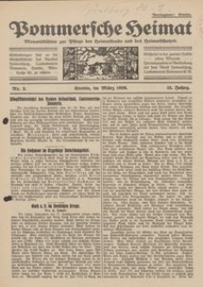 Pommersche Heimat. Monatsblätter zur Pflege der Heimatkunde und des Heimatschutzes Nr. 3/1926