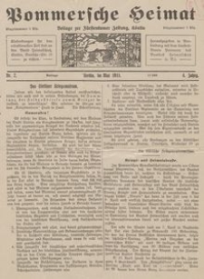 Pommersche Heimat. Beilage zur Fürstentumer Zeitung, Köslin Nr. 2/1915
