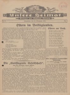 Unsere Heimat. Beilage zur K&ouml;sliner Zeitung Nr. 8/1930