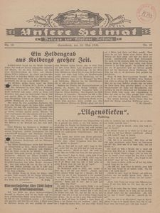 Unsere Heimat. Beilage zur Kösliner Zeitung Nr. 10/1930