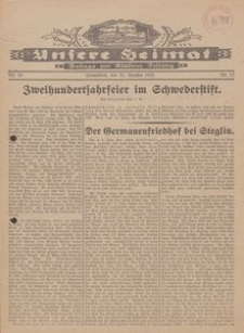 Unsere Heimat. Beilage zur K&ouml;sliner Zeitung Nr. 13/1930