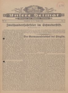 Unsere Heimat. Beilage zur Kösliner Zeitung Nr. 13/1930
