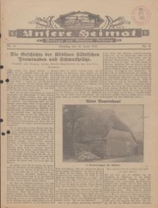 Unsere Heimat. Beilage zur Kösliner Zeitung Nr. 15/1930