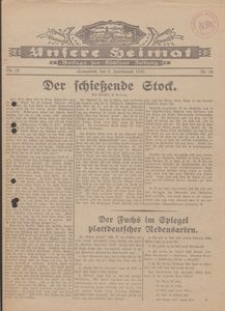 Unsere Heimat. Beilage zur K&ouml;sliner Zeitung Nr. 18/1930