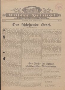 Unsere Heimat. Beilage zur Kösliner Zeitung Nr. 18/1930