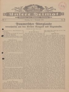 Unsere Heimat. Beilage zur Kösliner Zeitung Nr. 20/1930