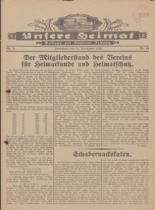 Unsere Heimat. Beilage zur K&ouml;sliner Zeitung Nr. 24/1930