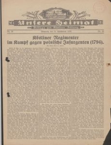 Unsere Heimat. Beilage zur Kösliner Zeitung Nr. 26/1930