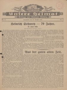 Unsere Heimat. Beilage zur K&ouml;sliner Zeitung Nr. 13/1929