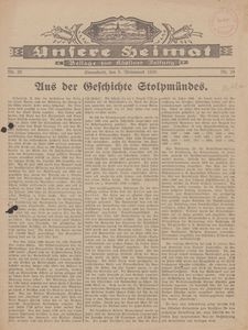 Unsere Heimat. Beilage zur Kösliner Zeitung Nr. 20/1929