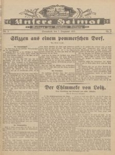 Unsere Heimat. Beilage zur Kösliner Zeitung Nr. 5/1931