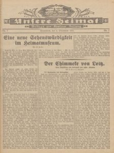 Unsere Heimat. Beilage zur K&ouml;sliner Zeitung Nr. 7/1931