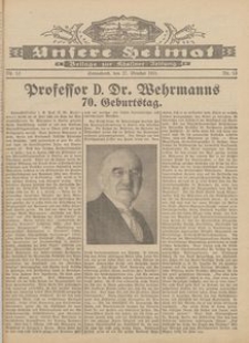 Unsere Heimat. Beilage zur K&ouml;sliner Zeitung Nr. 13/1931
