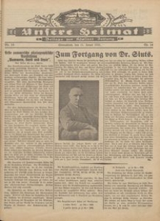 Unsere Heimat. Beilage zur Kösliner Zeitung Nr. 14/1931