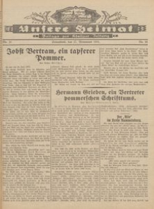 Unsere Heimat. Beilage zur Kösliner Zeitung Nr. 21/1931
