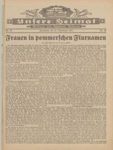 Unsere Heimat. Beilage zur Kösliner Zeitung Nr. 23/1931