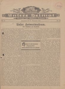 Unsere Heimat. Beilage zur K&ouml;sliner Zeitung Nr. 22/1929
