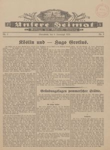 Unsere Heimat. Beilage zur Kösliner Zeitung Nr. 3/1928