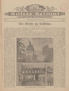 Unsere Heimat. Beilage zur K&ouml;sliner Zeitung Nr. 11/1928