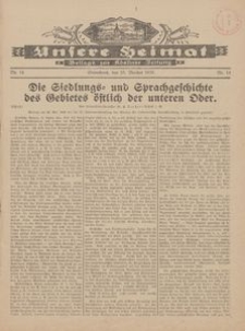 Unsere Heimat. Beilage zur Kösliner Zeitung Nr. 14/1928