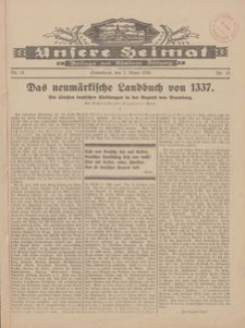 Unsere Heimat. Beilage zur K&ouml;sliner Zeitung Nr. 15/1928