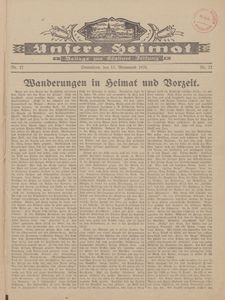 Unsere Heimat. Beilage zur K&ouml;sliner Zeitung Nr. 22/1928