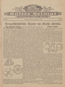 Unsere Heimat. Beilage zur Kösliner Zeitung Nr. 26/1928