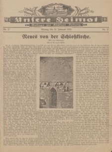 Unsere Heimat. Beilage zur Kösliner Zeitung Nr. 27/1928