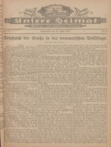 Unsere Heimat. Beilage zur K&ouml;sliner Zeitung Nr. 8/1926