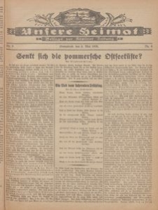 Unsere Heimat. Beilage zur K&ouml;sliner Zeitung Nr. 9/1926