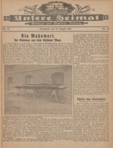 Unsere Heimat. Beilage zur K&ouml;sliner Zeitung Nr. 16/1926