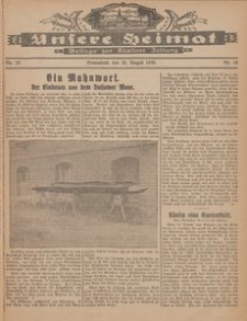 Unsere Heimat. Beilage zur Kösliner Zeitung Nr. 16/1926
