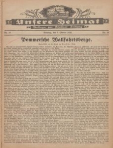Unsere Heimat. Beilage zur Kösliner Zeitung Nr. 18/1926