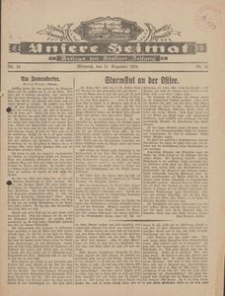 Unsere Heimat. Beilage zur Kösliner Zeitung Nr. 14/1924