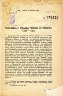 Polemika o prawa Polski do morza (1638-1640)