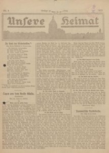 Unsere Heimat. Beilage zur Kösliner Zeitung Nr. 3/1923