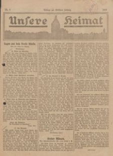 Unsere Heimat. Beilage zur Kösliner Zeitung Nr. 5/1923